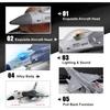 Diecast F16 Bojové letadlo Falcon Model letadla Armádní letectvo Hračky Vojenské letadlo Zatáhněte se světly a zvuky