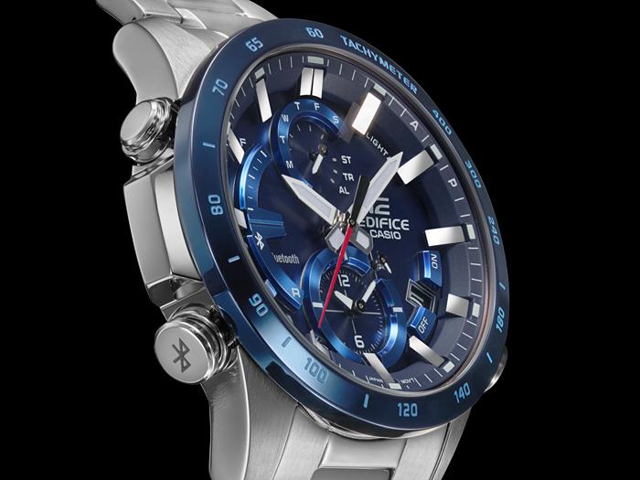 Casio Orologio da uomo Edifice in acciaio inossidabile, resistente all'acqua 100M, al quarzo, EQB-900DB-2A