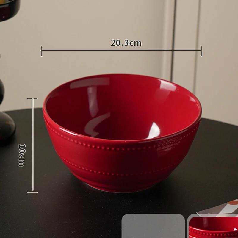 Leichter Luxus Hochzeit Keramikteller Hochwertige Vollfarbige Relief Speiseteller Haushalt Täglich Party Kuchen Dessert und Snackteller