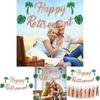 Retirement Theme Party Banner And Tassel With For Summer Event And Background Decor