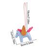 1Pc Horse Pendant Minimalist Bag Pendant Creativity Wing Decoration Cartoon Color Blocking Leather Pendant Car Keychain