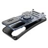 For Honor 90 Case PC+TPU Ring Kickstand Cellphone Cover with Slide Lens Guard