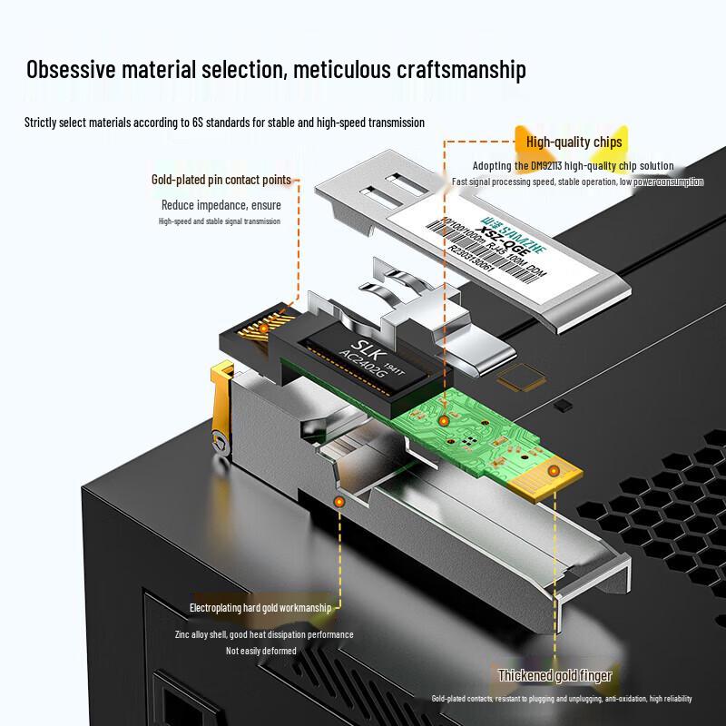 Shanze 10G SFP+ to RJ45 Electrical Transceiver Module