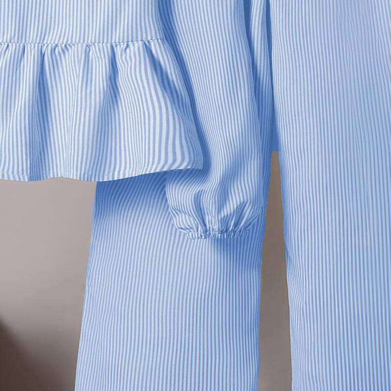 Mädchen Outfit Herbst Winter Neu Modisch Schleife Rüschen Langarm Puppenbluse Lange Hose Kinderbekleidung