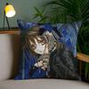 Vampire Knight Anime Pillow Case Anti-Dustmite Pillowcase Invisible Zipper Silky Short Plush Sofa Cushion Cover