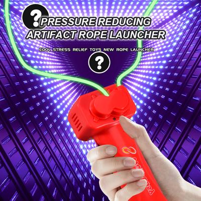 String Rope Glow In The Dark String Rope Launcher Luminous Portable Handheld String Stress Relief Toy For Kids Party Gift Fidget
