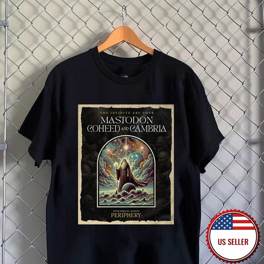 Coheed and Cambria 2025 Tour with Periphery T Shirt Full Size S-5XL Unisex T-Shirt XXXXL