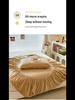 Pure Color Milk Velvet Winter Bedspread - Plush, Thick, Single Bed Sheet