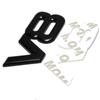 AQTQAQ 1 Stück 3D Metall Chrom V8 Autoaufkleber Logo Emblem Aufkleber Abzeichen Auto Karosserieaufkleber Universelle Auto Dekoration