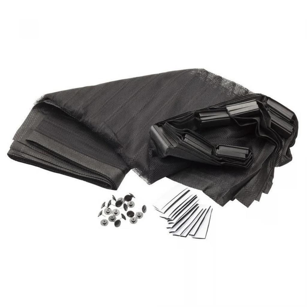 Magnetic Mosquito Net 100x220cm  (2 Sheets of 50x220cm) Black