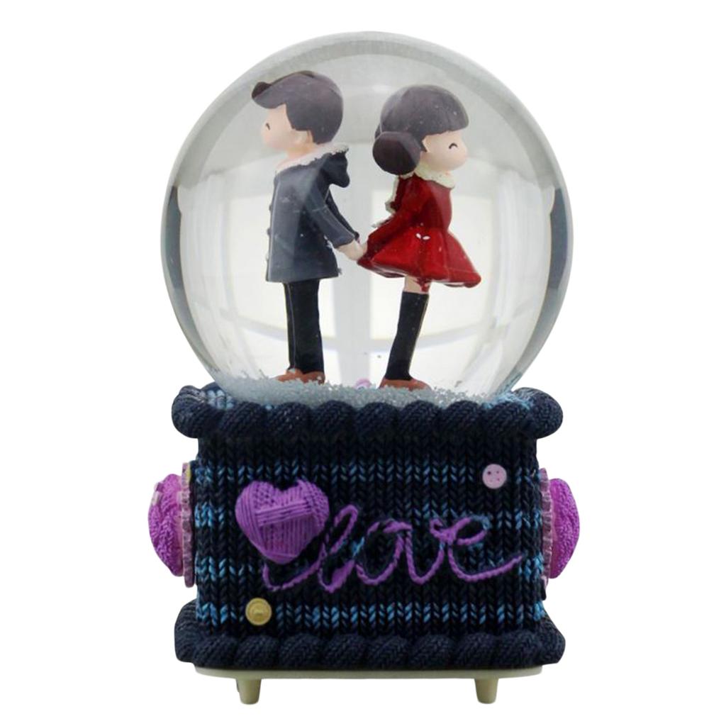 Buy Music Globe Gift Valentine'S Crystal Ball Without Batteries at