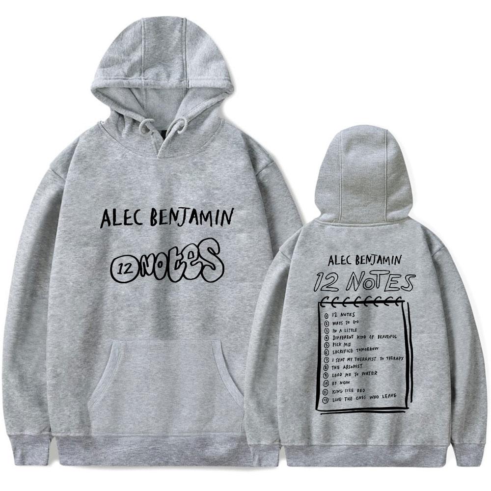Mens Womens Hoodie Alec Benjamin Hoodies Streetwear Harajuku Casual Letters Printed Hooded Pullover Sweatshirts