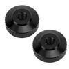 Bike Chain Adjustment Nut, Practical 2 Pieces Aluminum Chain Adjustment Nuts Durable and Easy To Use for Monkey Cross Super(Black)