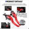 For VOGE 300R 300RR 300AC Motorcycle 2Finger Short Handle Brake Lever CNC Aluminium Brake Clutch Lever Set