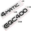 3D ABS Auto Kofferraum EQC400 4MATIC Abzeichen Emblem Aufkleber Aufkleber Logo für Mercedes EQA EQB EQE EQC 400