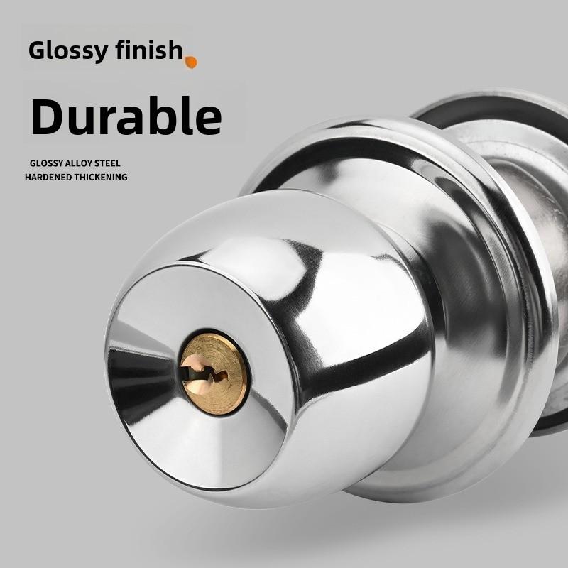 Stainless Steel Spherical Wooden Door Lock Bathroom Toilet Door Lock 5831 Ball Lock