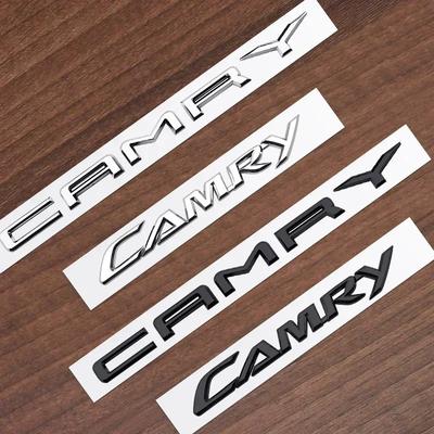 3D ABS High Quality for Toyota Camry Car Letter Front Emblem Rear Tail Trunk Decals Badge Sticker Decal Styling Car Accessories UY2 Ysmd8
