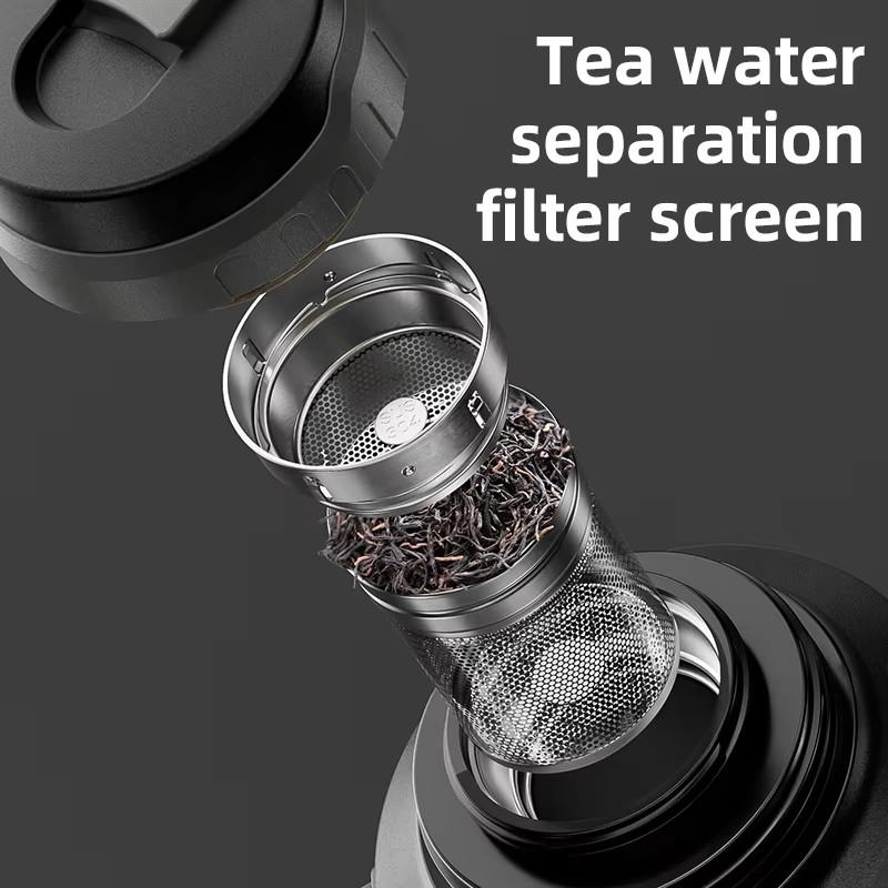 Stainless Steel Insulated Water Bottle with Handle, Outdoor Portable Thermos Bottle, Large Capacity, Keep Hot and Cold, 72H, 316