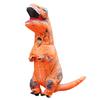 Dinosaur Kigurumi Halloween Cosplay Kids Monster Costume Opening Window Dinosaur Rider Brown Disguise Suit Tyrannosaurus Inflatable Air Filled
