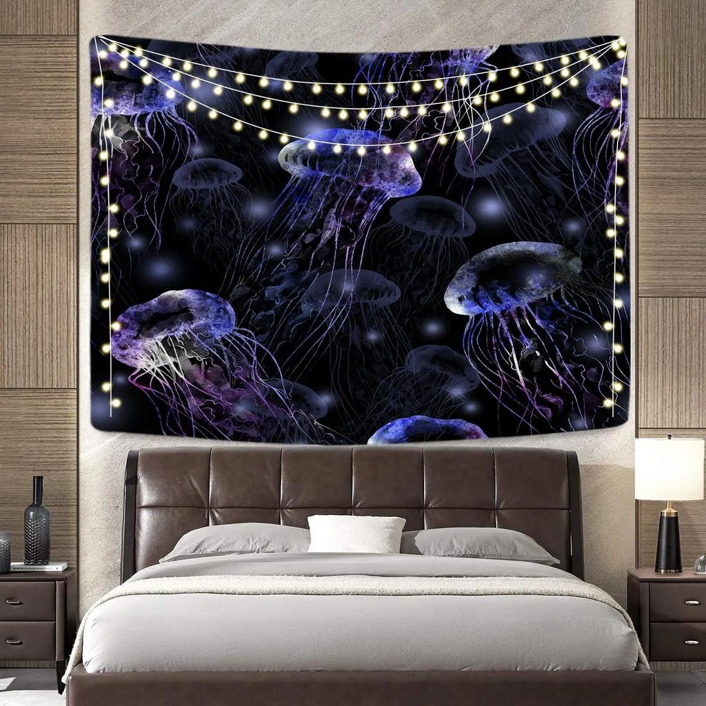 Psychedelic Ocean Octopus Decorative Tapestry Home Wall Decor Office Living Room Tapestry