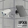 10W 5V Solar Panel Kit 360 Adjustable Bracket Monocrystalline Portable Solar Panel Type-C DC5521 for Intelligent Doorbell Camera