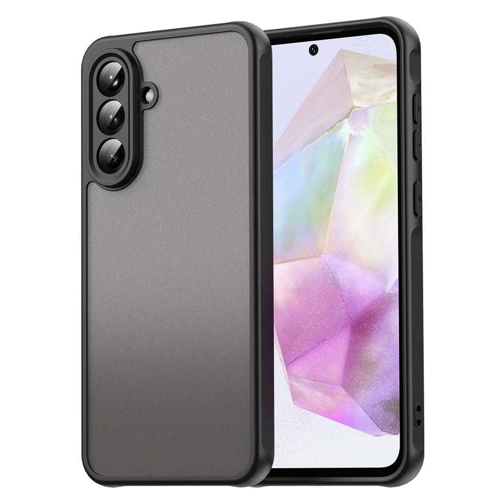 For Samsung Galaxy A56 5G Phone Case Drop Proof Airbags Frosted Translucent PC+TPU Back Cover