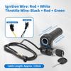Electric Bike Throttle Grip Full Twist Ebike Throttle with 2 Keys Universal Electric Scooter Throttle Grip Speed Controller Grip for Q20 Electric
