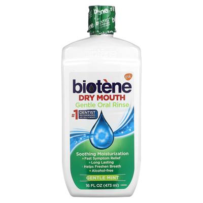 Biotene Zubné produkty, Jemná ústna voda na sucho v ústach, Mierna mätová príchuť, 16 fl oz (473 ml)