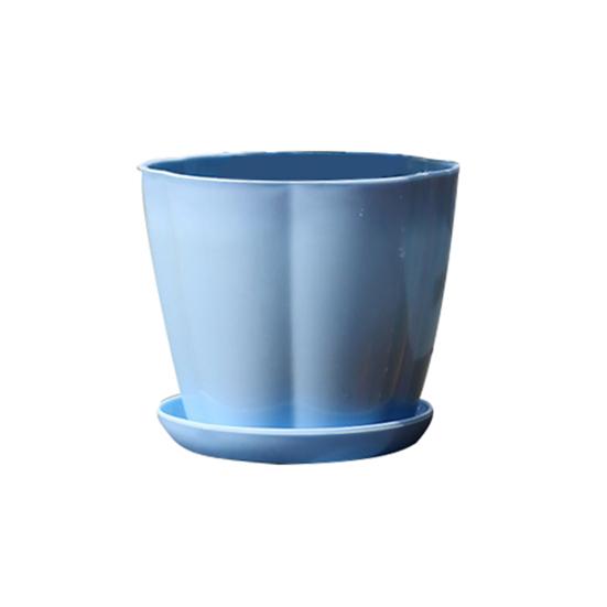 Flower Pot Pumpkin Shape Imitation Porcelain Plastic Flower Pot Home