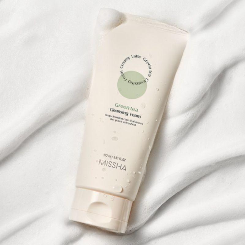 MISSHA Creamy Latte Cleansing Foam Green Tea 172ml