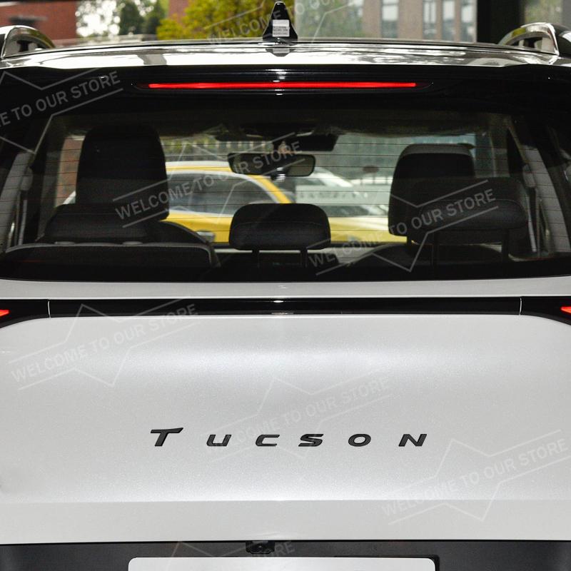 Car Styling Body Trunk 3D Metal For Tucson Letter Front Hood Bonnet Badge Stickers Decal Car Accessories