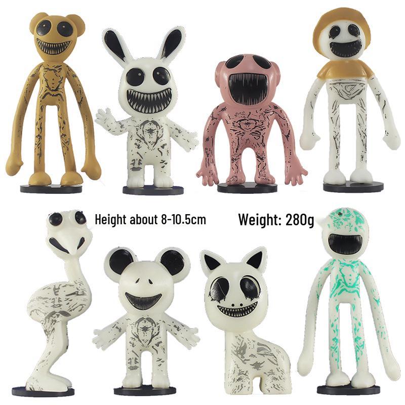 4-inch Hand-Painted Mutant Zoo Figurine: Horror-Themed Game Toy, 8 Styles