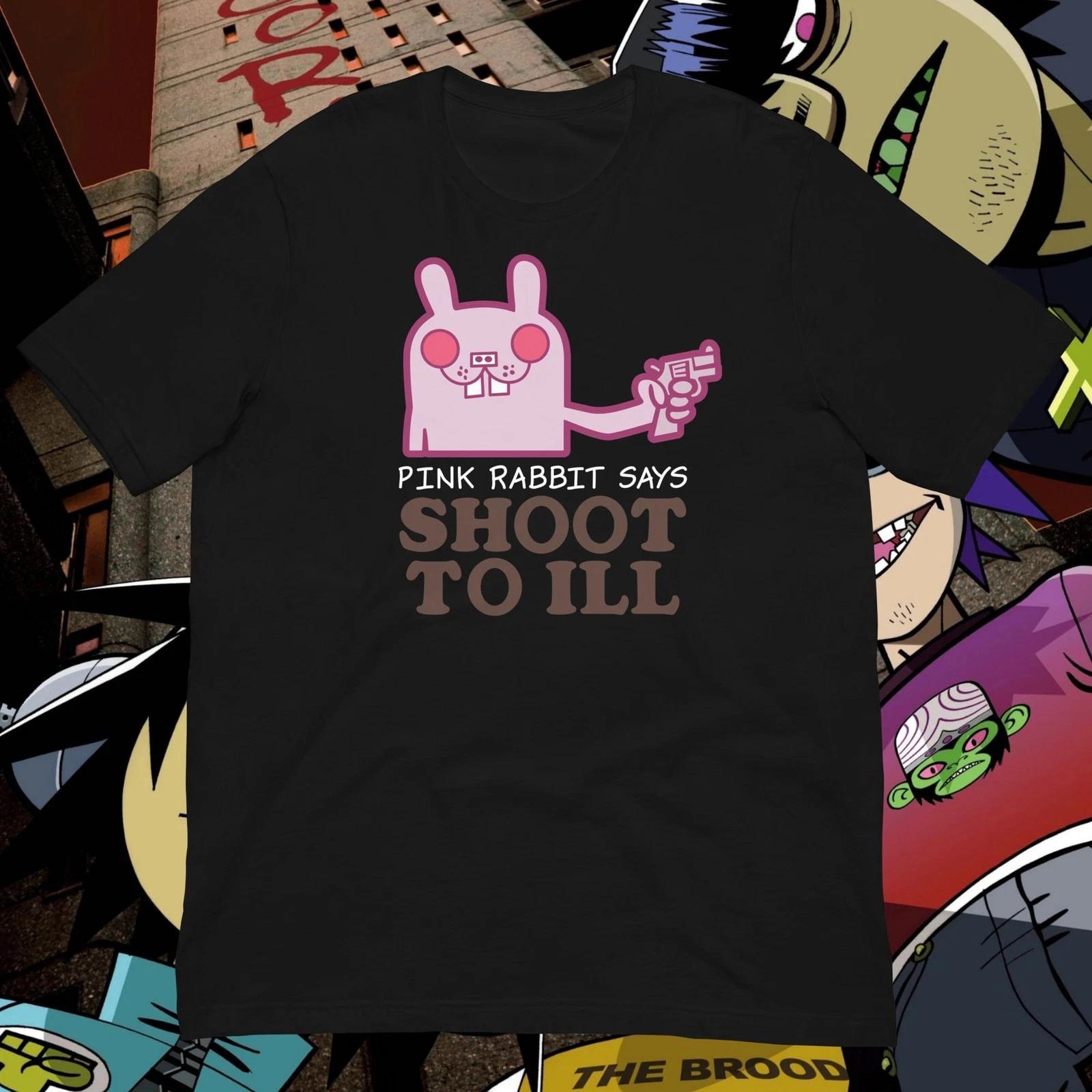 Gorillaz 2-D Pink Rabbit Shoot To Ill Cosplay Shirt 3XL
