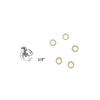 100Pcs Dental Yellow Elastomer Latex Rings Braces Rubber Bands Non-Toxic 3.5Oz for Orthodontic Treatment