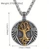 Retro Nordic Men's Life Tree Pendant - Fashionable Men's Life Tree Design Necklace
