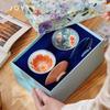 JOYYE Cloth Art Hand-Painted Ceramic Kung Fu Teacup Set