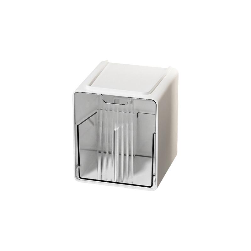

New Transparent Bathroom Cotton Stick Makeup Cotton Bathroom Pull-Out Storage Drawer Style Storage Box Under The Mirror Cabinet