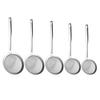 Stainless Steel Fine Mesh Skimmer with Long Handle Heavy-Duty Strainer Spoon for Frying Tea Juice Rust-Proof Essential Kitchen Tool for Filtering