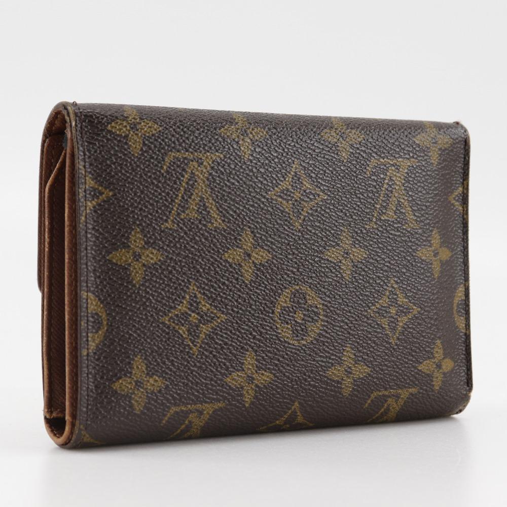 LOUIS VUITTON Porto Tresol Etui Papie Tri-fold wallet M61202 Brown Monogram canvas unisex Used