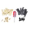 600PCS Sawtooth Picture Hangers Double Hole Sawtooh Frame Hanging Hooks with Screw for RV Ship