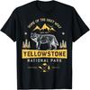 Yellowstone Nationalpark T-Shirt US Wolf Vintage Herren Damen T-Shirt
