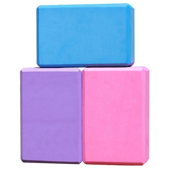 Yoga Block Stretching Aid EVA Brick Gym Pilates Workout Fitness Exercise Instrument