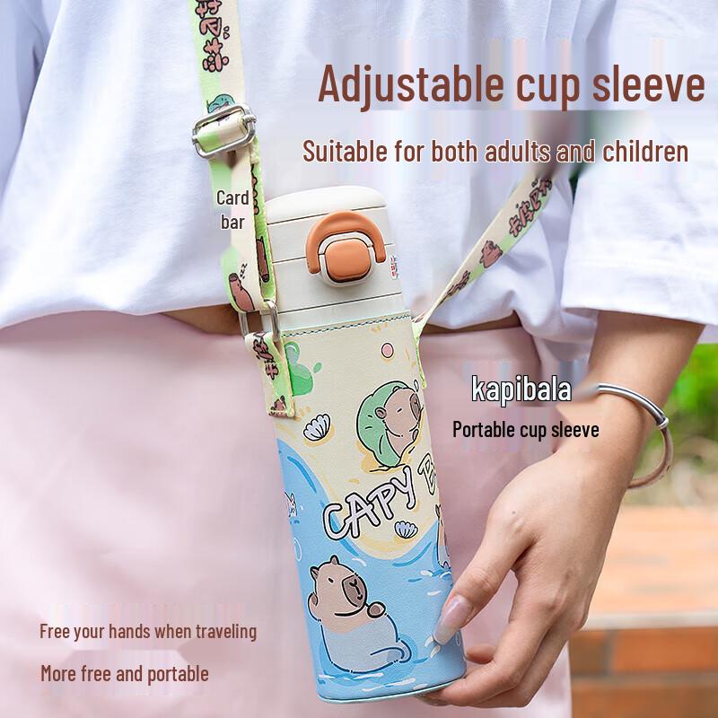 Diller Capybara 520ml Double-Drink Insulated Bottle