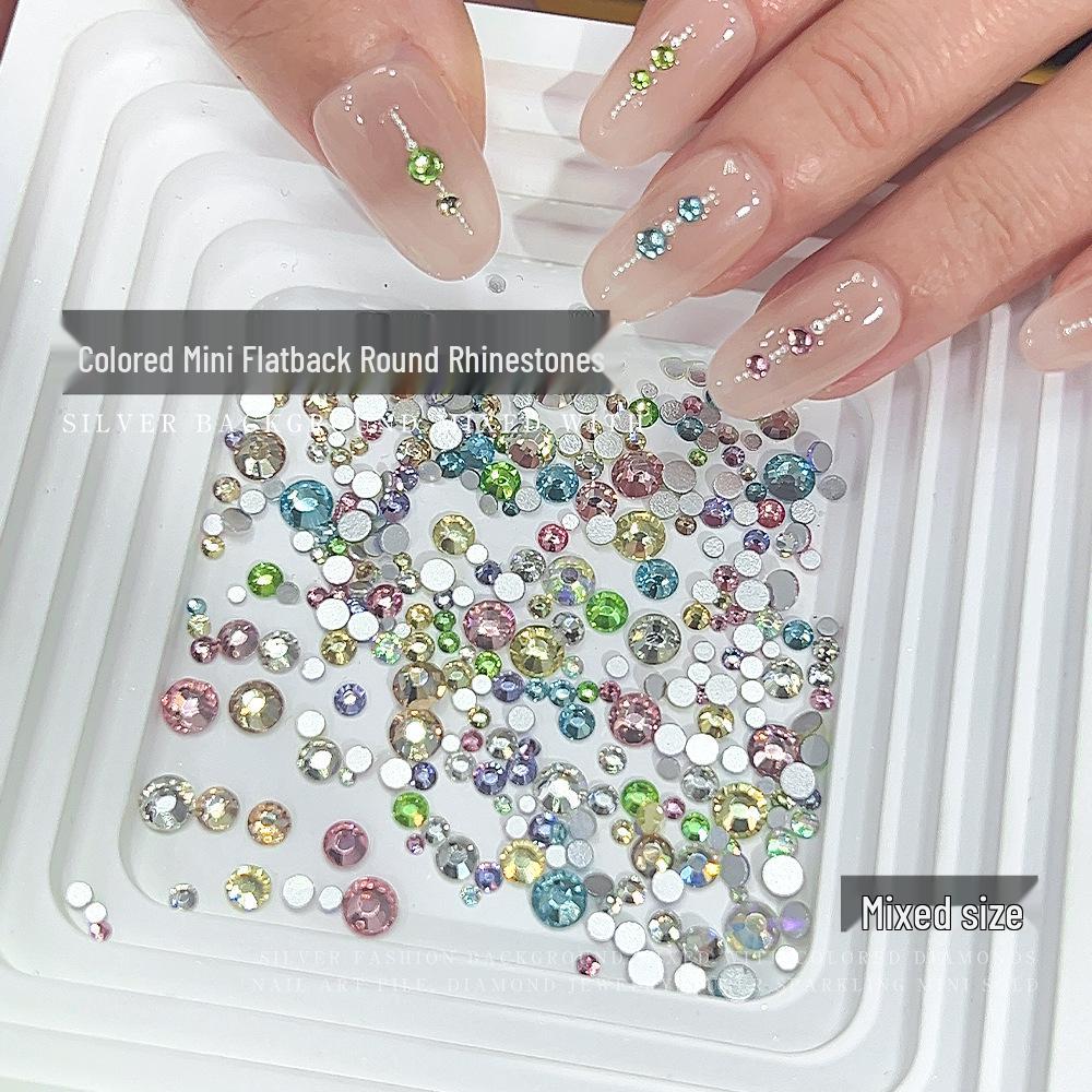 

Assorted Mini Crystal Rhinestones for Nail Art - Mixed Sizes & Colors