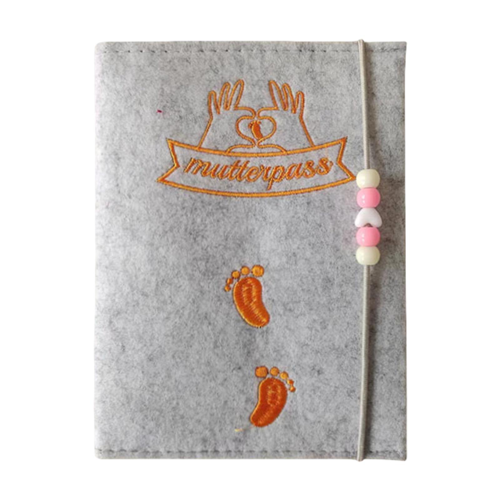 

Німецька обкладинка для материнського паспорта, кишеня для УЗД-знімка, кишеня для карти вакцинації, страхового поліса, потовщений фетр D