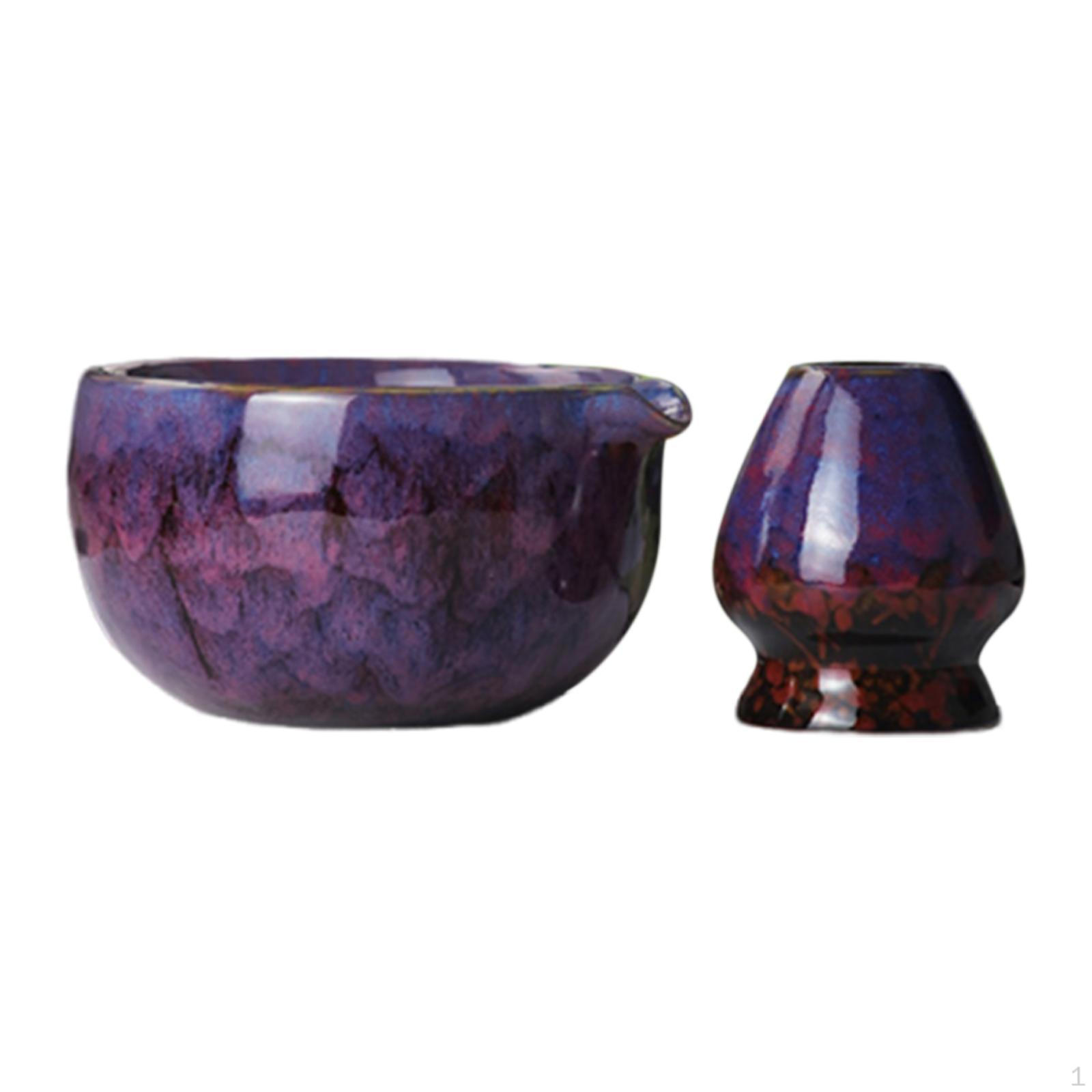 

Чаша для японского матча 450 мл с подставкой для венчика и носиком для наливания фиолетовый