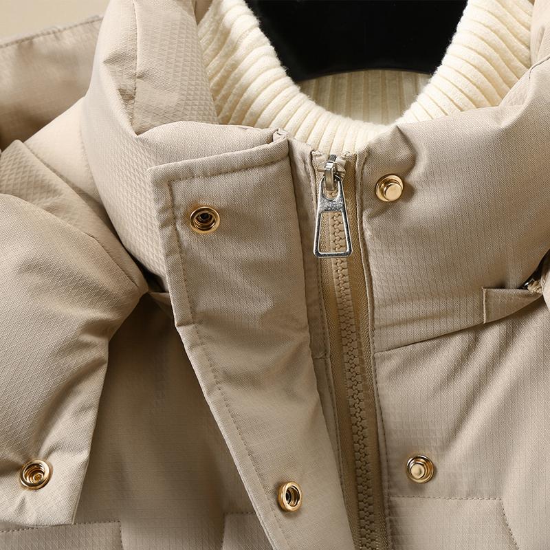 Haină de iarnă la modă pentru femei Parka lungă cu glugă groasă îmbrăcăminte exterioară caldă jachete damă