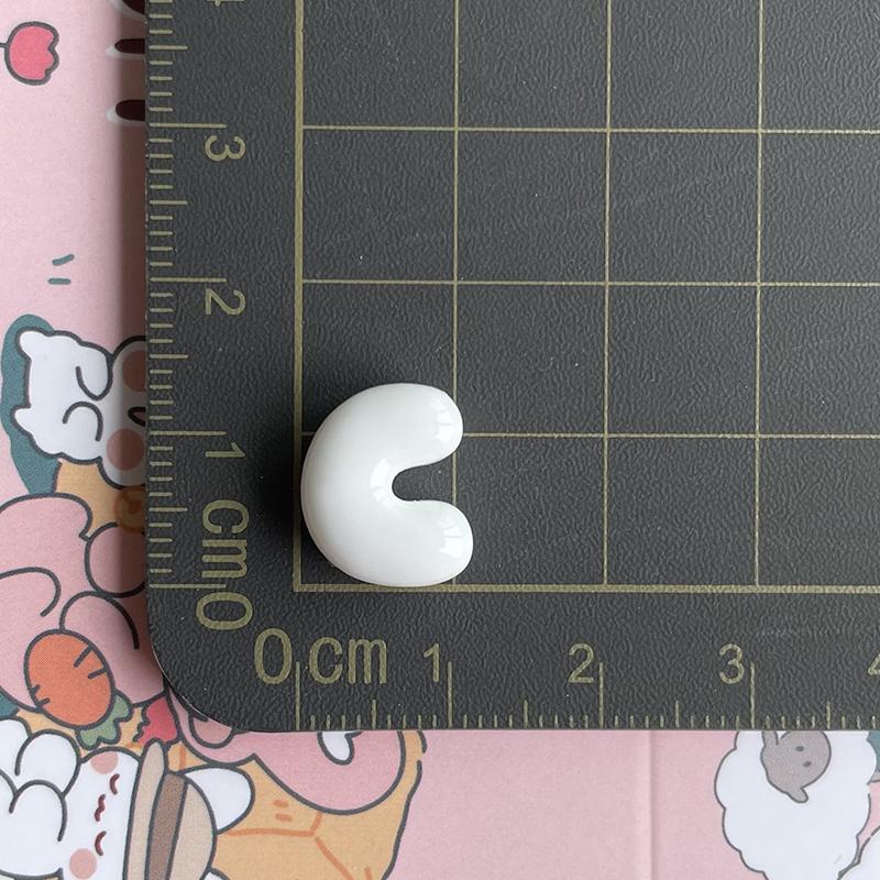 Resin Alphabet Letter Charms 26Pcs Cute Bubble Design Pastel Full A-Z Set for DIY Necklace Bracelet Friendship Gifts