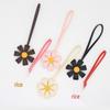 Charming 3D Multi-Petal Flower PU Leather Keychain Ornament