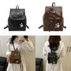 Cat Pattern Pu Material Small Backpack For Women With Breathable Design And Urban Style For Daily Use
